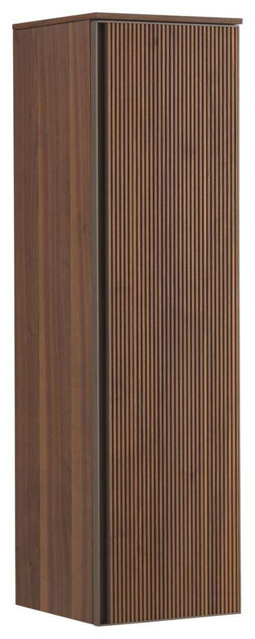 MIDISCHRANK 35/125/37 cm - Nussbaumfarben/Bronzefarben, Design, Glas/Holz (35/125/37cm) - Dieter Knoll
