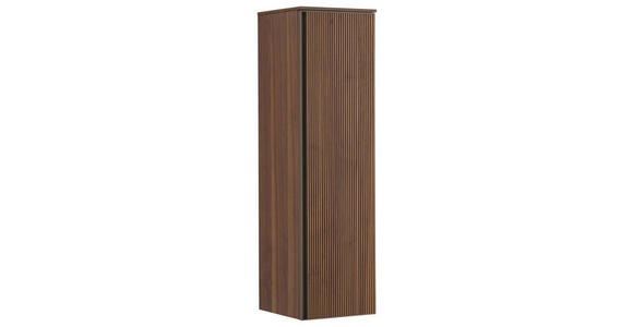 MIDISCHRANK 35/125/37 cm  - Nussbaumfarben/Bronzefarben, Design, Glas/Holz (35/125/37cm) - Dieter Knoll