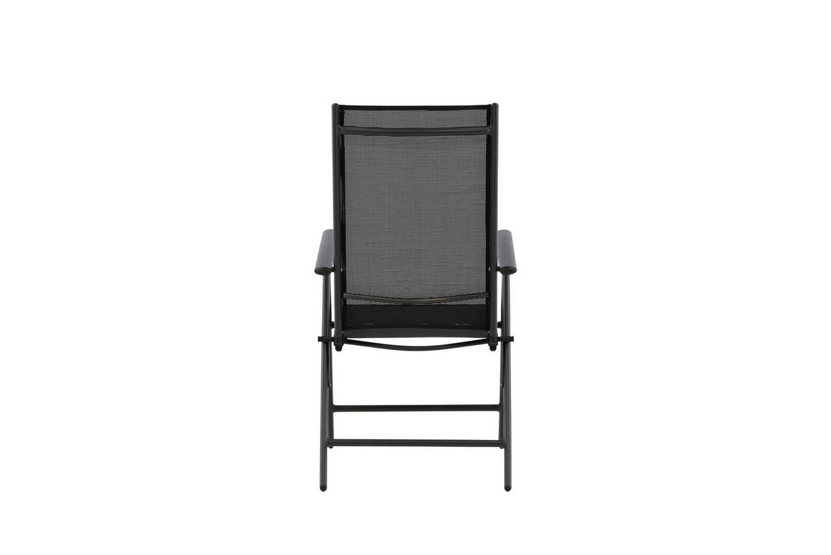 UTESTOLAR SET i metall, textil svart  - svart, Klassisk, metall/textil (55/108/62cm) - Gardenson