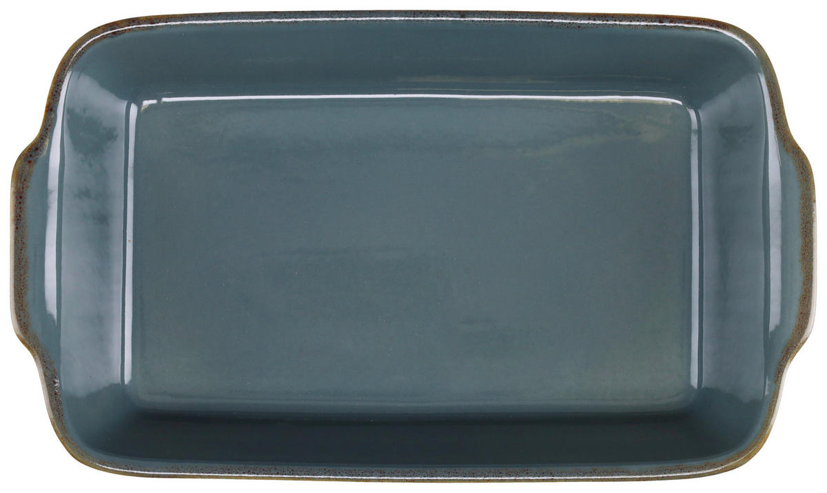 AUFLAUFFORM Keramik Steinzeug  - Petrol, KONVENTIONELL, Keramik (34/20/7,5cm) - Creatable