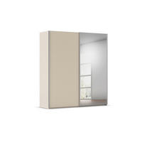 SCHWEBETÜRENSCHRANK 201/223/69 cm,  in Alufarben, Champagner, 2 Tür(en)  - Champagner/Alufarben, Basics, Glas/Holzwerkstoff (201/223/69cm) - Rauch Möbel