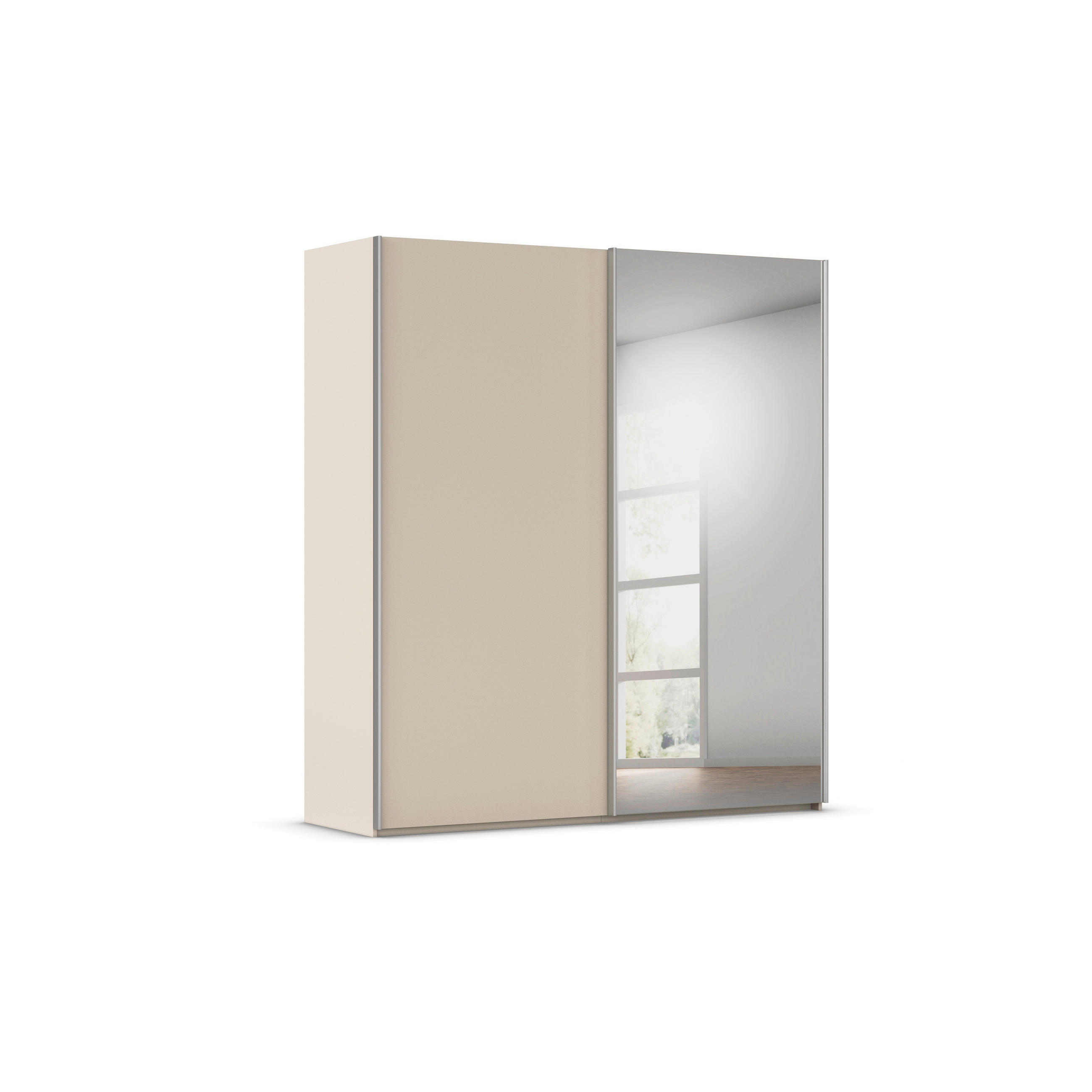 Rauch Möbel Schwebetürenschrank Taro Alu, Champagner 201x223x69 cm