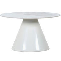 KONFERENČNÍ STOLEK, bílá,  - bílá, Design, kov/keramika (70/41cm) - Carryhome