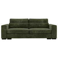 SCHLAFSOFA in Flachgewebe Olivgrün  - Schwarz/Olivgrün, Konventionell, Kunststoff/Textil (236/78/114cm) - Carryhome