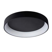LED-DECKENLEUCHTE 80/80/13 cm   - Schwarz, Design, Metall (80/80/13cm) - Lucide