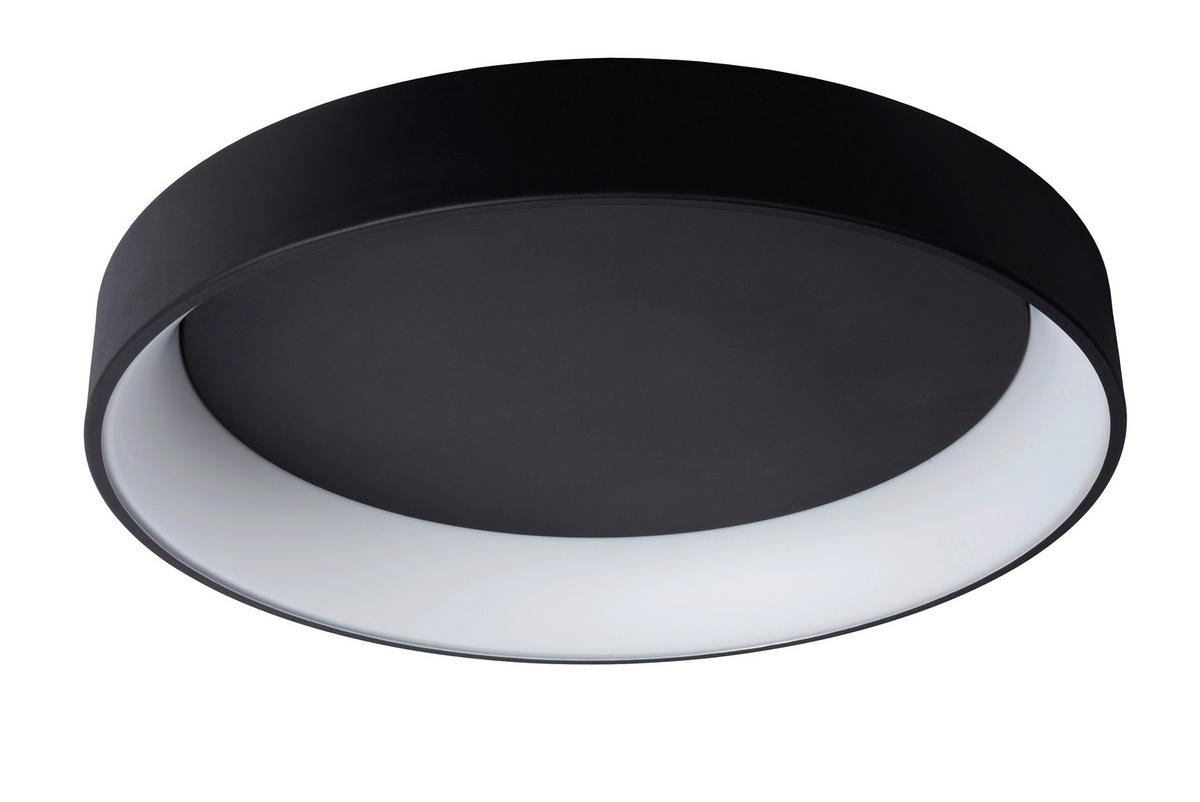 LED-DECKENLEUCHTE 80/80/13 cm   - Schwarz, Design, Metall (80/80/13cm) - Lucide