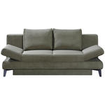 SCHLAFSOFA  in Cord Olivgrün  - Schwarz/Olivgrün, Design, Textil/Metall (200/85/90cm) - Novel