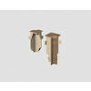 Innenecke Nussbaum Hellbraun Nussbaumfarben, Hellbraun  - Hellbraun/Nussbaumfarben, Basics, Kunststoff (1.6/0.7/5.9cm) - Egger Holzwerkstoffe