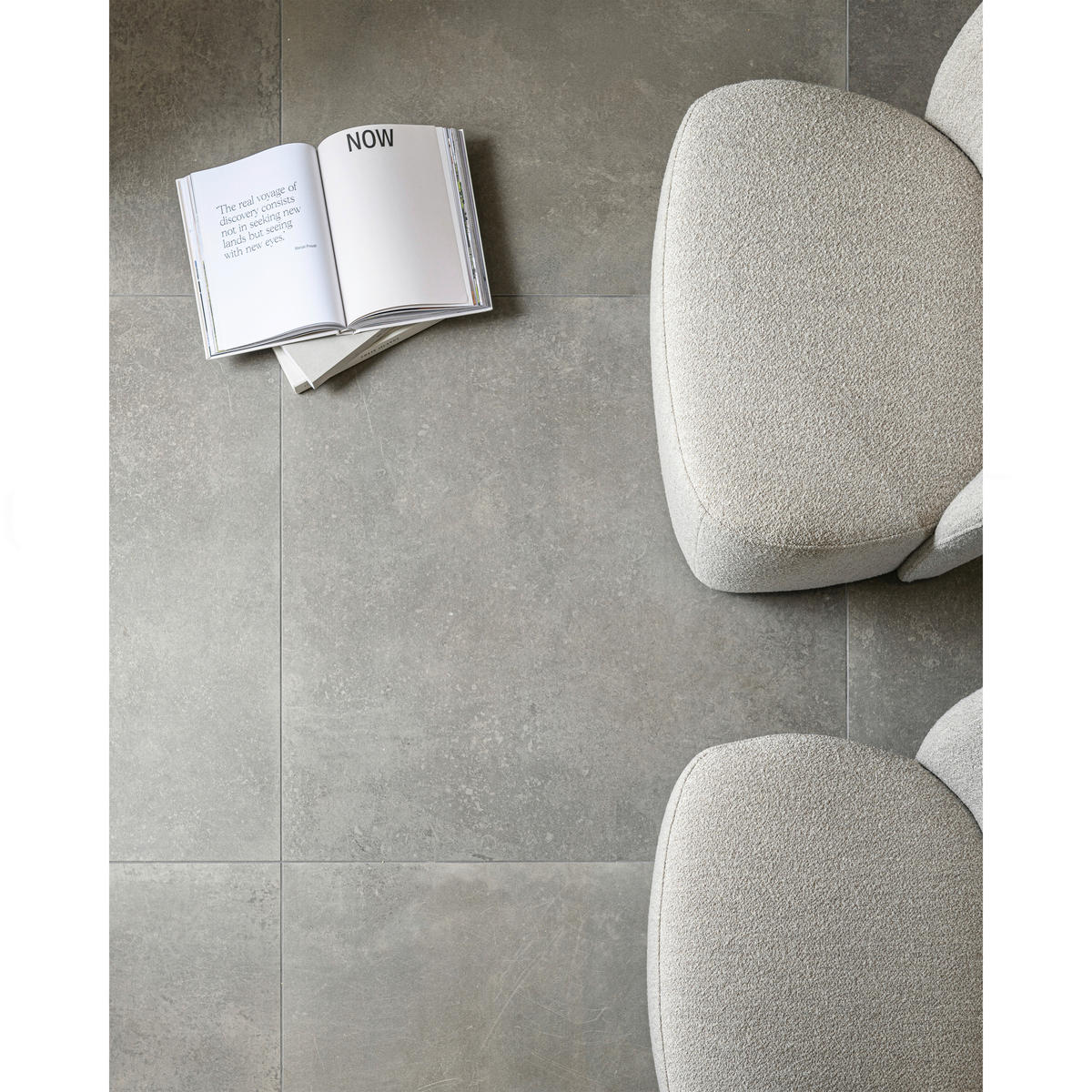 SESSEL in Bouclé Naturfarben  - Schwarz/Naturfarben, Design, Kunststoff/Textil (68/75/72cm) - Livetastic
