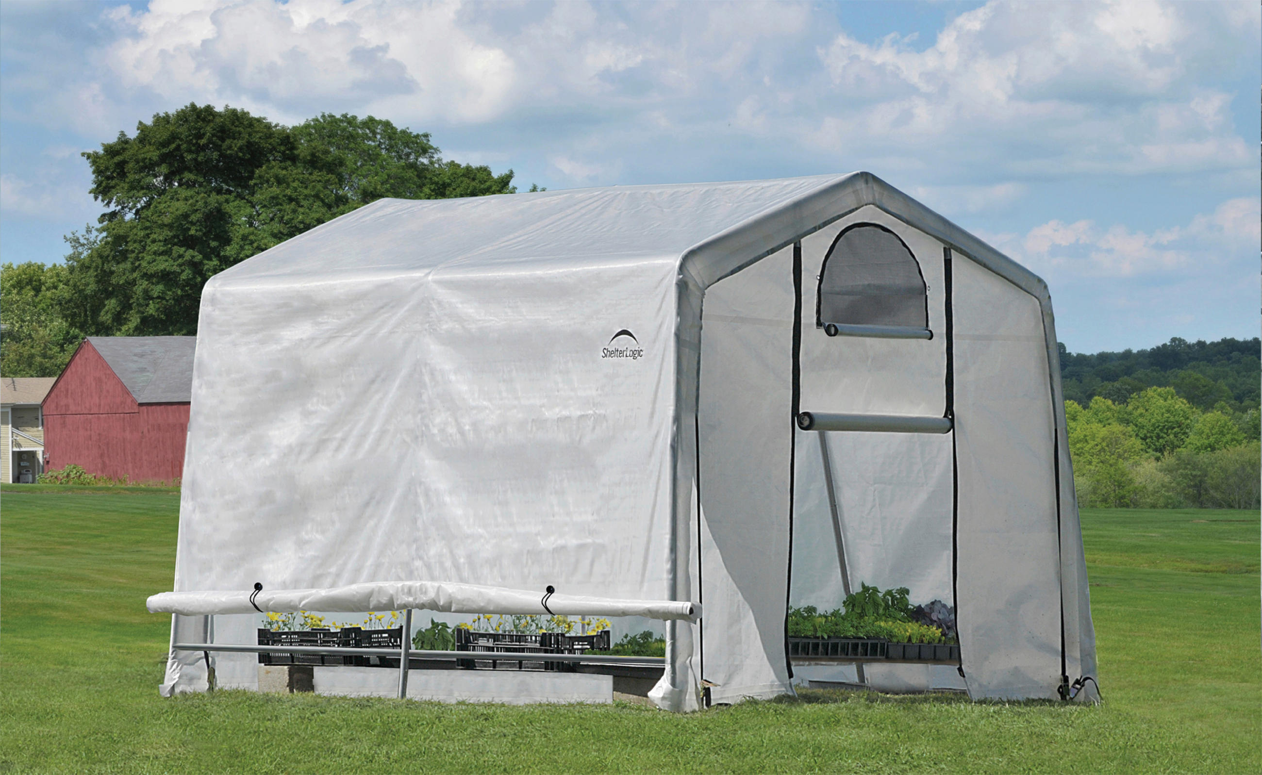 GEWÄCHSHAUS - Weiß, Basics, Kunststoff (300/240/300cm) - Ambia Garden