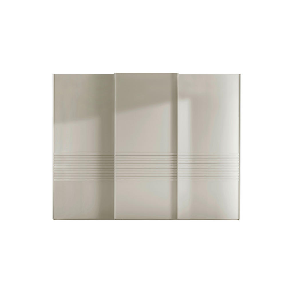 Thumbnail - Novel Schwebetürenschrank Lugano, Weiß, Metall, 6 Fächer, 300x217x67 cm, ISO 9001, Goldenes M, in verschiedenen Größen e...