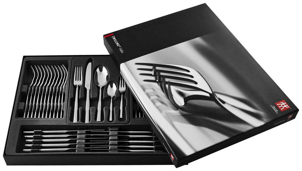 BESTECKSET Senses 60-teilig Edelstahl  - Silberfarben, Basics, Metall - Zwilling