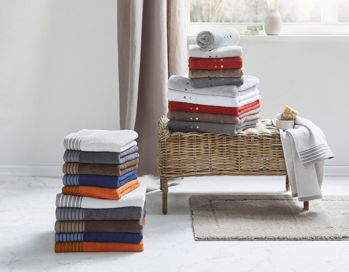 DUSCHTUCH Quattro 70/140 cm  - Anthrazit, Basics, Textil (70/140cm) - Esposa