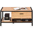 COUCHTISCH in Holzwerkstoff 92/55/44 cm  - Eichefarben/Anthrazit, Design, Holzwerkstoff/Metall (92/55/44cm) - Carryhome