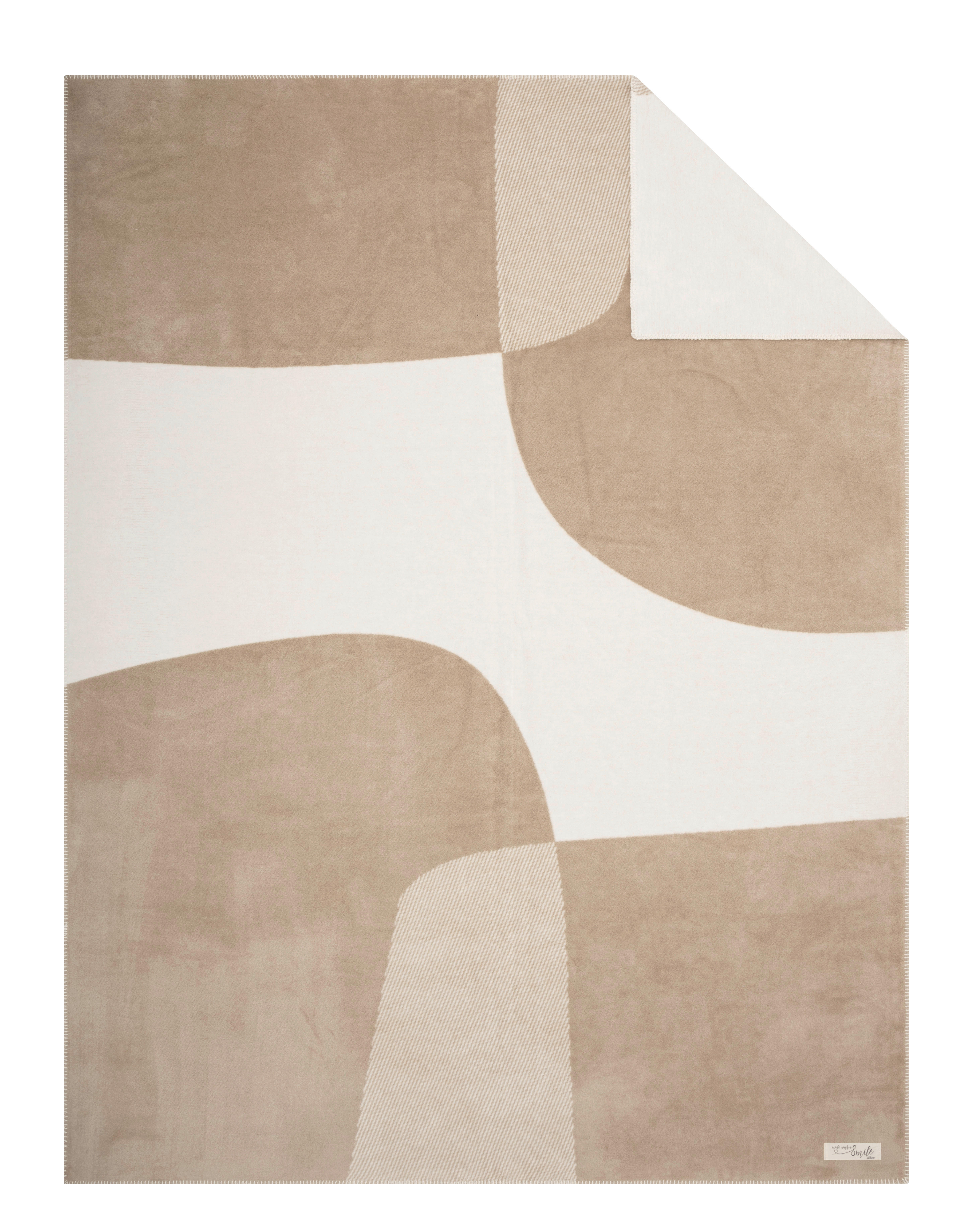 TAKARÓ 150/200 cm  - bézs/fehér, Basics, textil (150/200cm) - S. Oliver