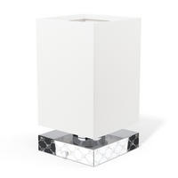 AKKU-TISCHLEUCHTE Joop Move 11/11/20 cm   - Chromfarben/Weiß, KONVENTIONELL, Kunststoff/Textil (11/11/20cm) - Joop!