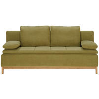 SCHLAFSOFA  in Flachgewebe Grün  - Grün, MODERN, Holz/Textil (200/96/88cm) - Joka