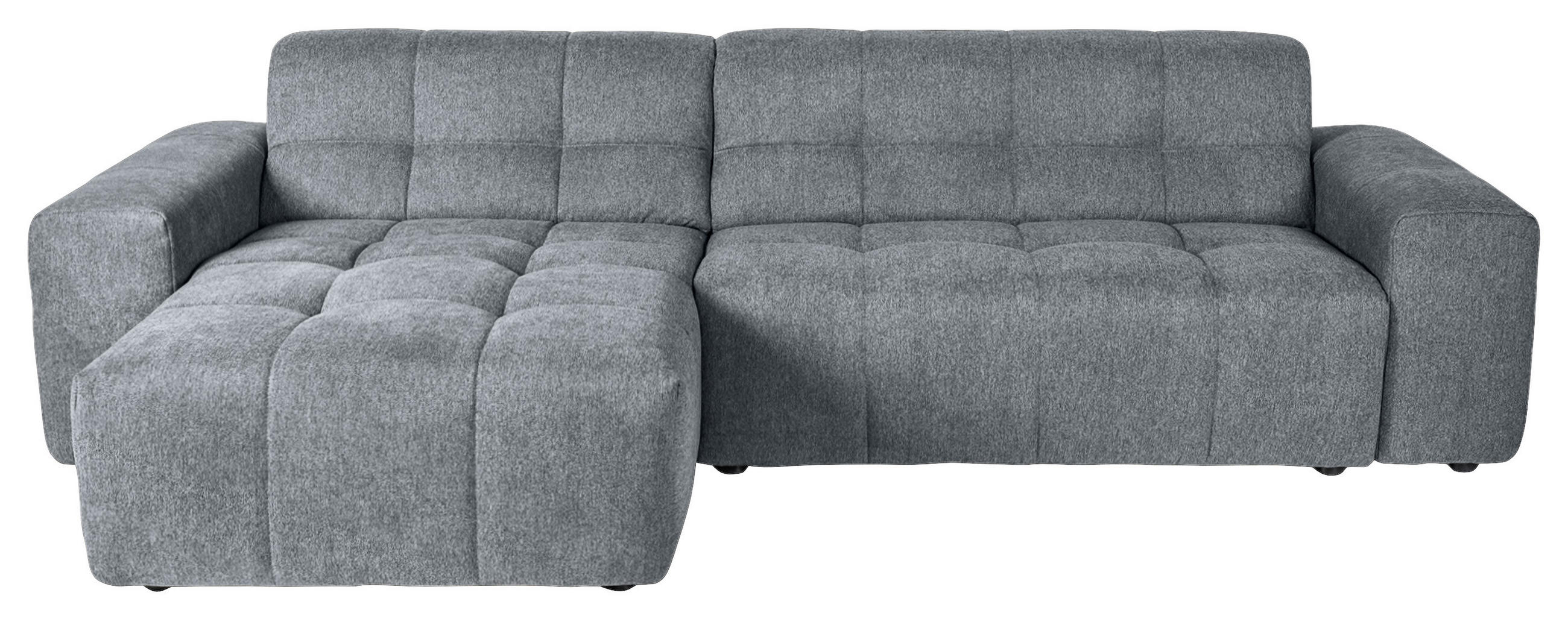 ECKSOFA Grau Webstoff  - Schwarz/Grau, KONVENTIONELL, Kunststoff/Textil (301/160cm) - Carryhome