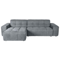 ECKSOFA Grau Webstoff  - Schwarz/Grau, KONVENTIONELL, Kunststoff/Textil (301/160cm) - Carryhome