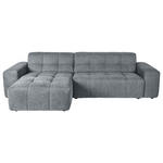 ECKSOFA Grau Webstoff  - Schwarz/Grau, KONVENTIONELL, Kunststoff/Textil (301/160cm) - Carryhome