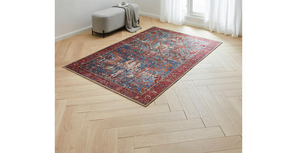 VINTAGE-TEPPICH 160/230 cm Azeri Antique Blau, Rot  - Blau/Rot, LIFESTYLE, Textil (160/230cm) - Novel
