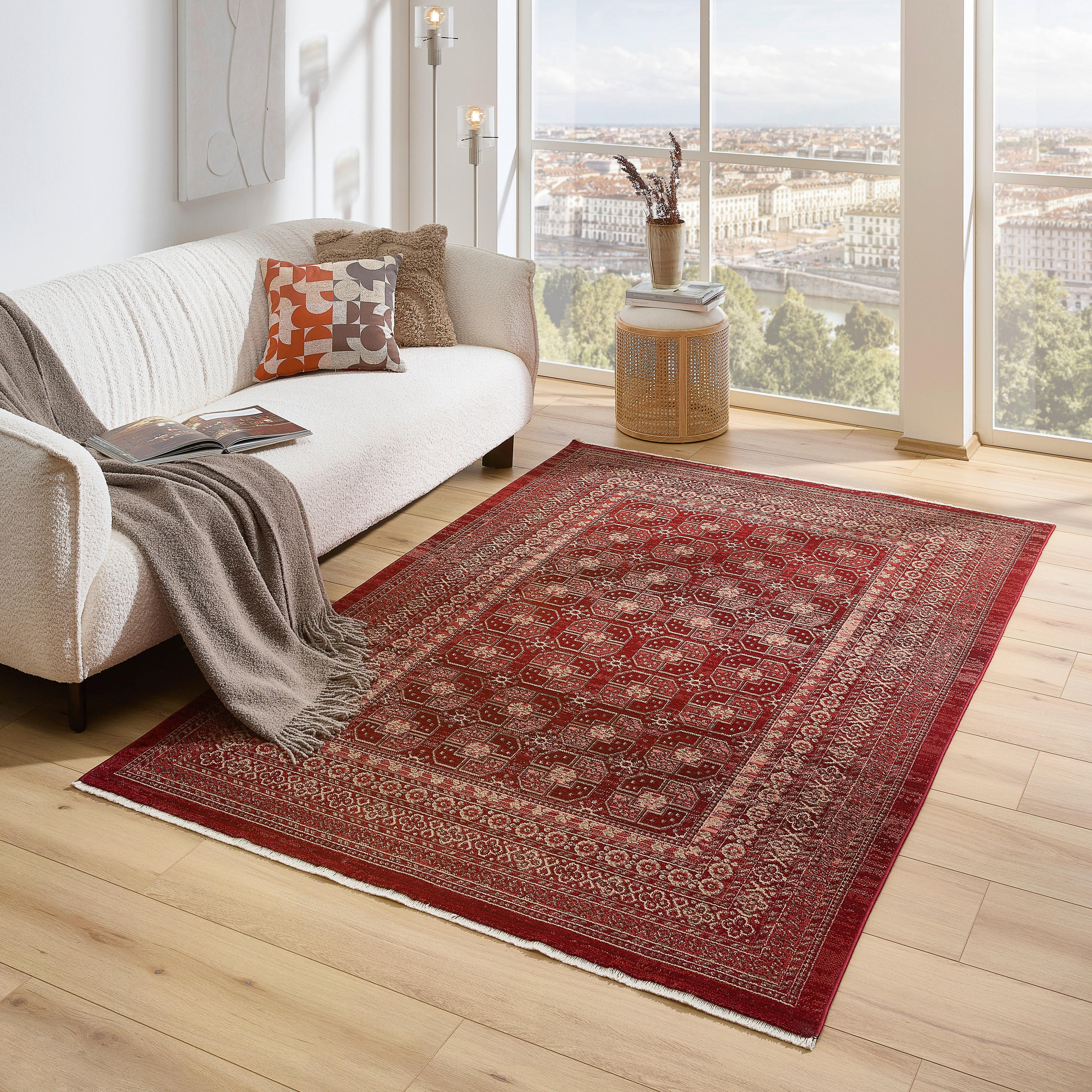 WEBTEPPICH 200/290 cm Rot  - Rot, Design, Textil (200/290cm) - Novel