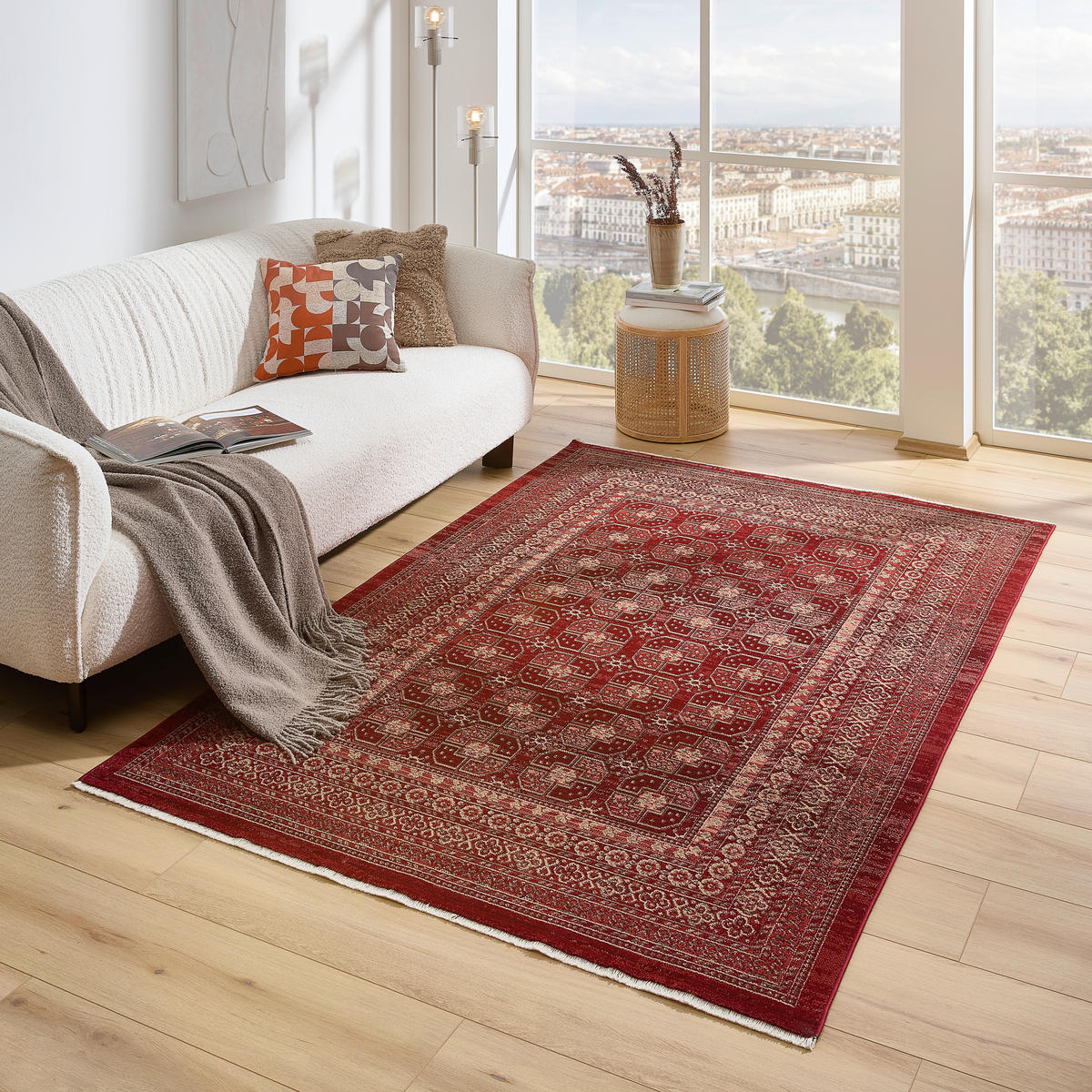 WEBTEPPICH 200/290 cm Rot  - Rot, Design, Textil (200/290cm) - Novel