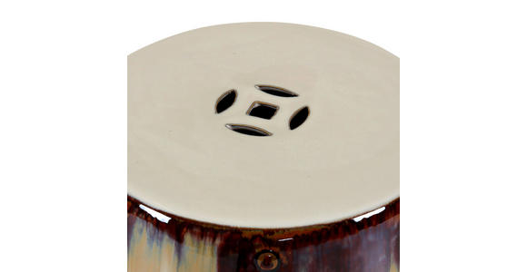 BEISTELLTISCH 33/33/45 cm Blau, Braun  - Blau/Braun, Design, Keramik (33/33/45cm) - Landscape