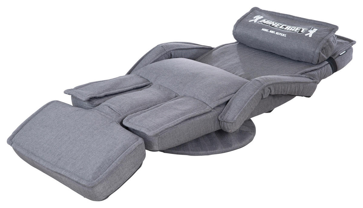 LOUNGESESSEL - Grau, MODERN, Textil/Metall (62/80/60cm) - Minecraft