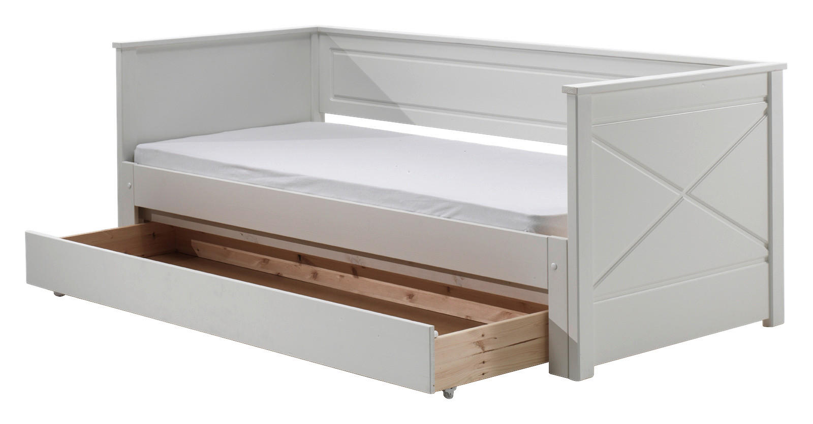AUSZIEHBETT 90/180/200 cm  in  - Weiß, MODERN, Holz/Holzwerkstoff (90/180/200cm) - MID.YOU
