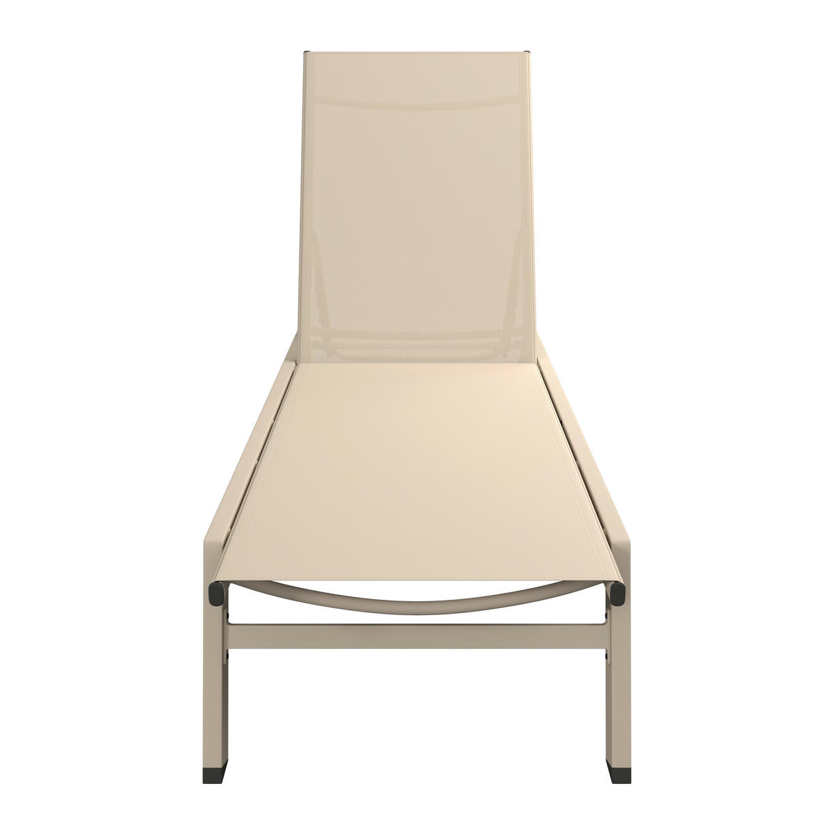 SONNENLIEGE 55/92/164 cm  - Beige, Design, Textil/Metall (55/92/164cm) - Ambia Garden