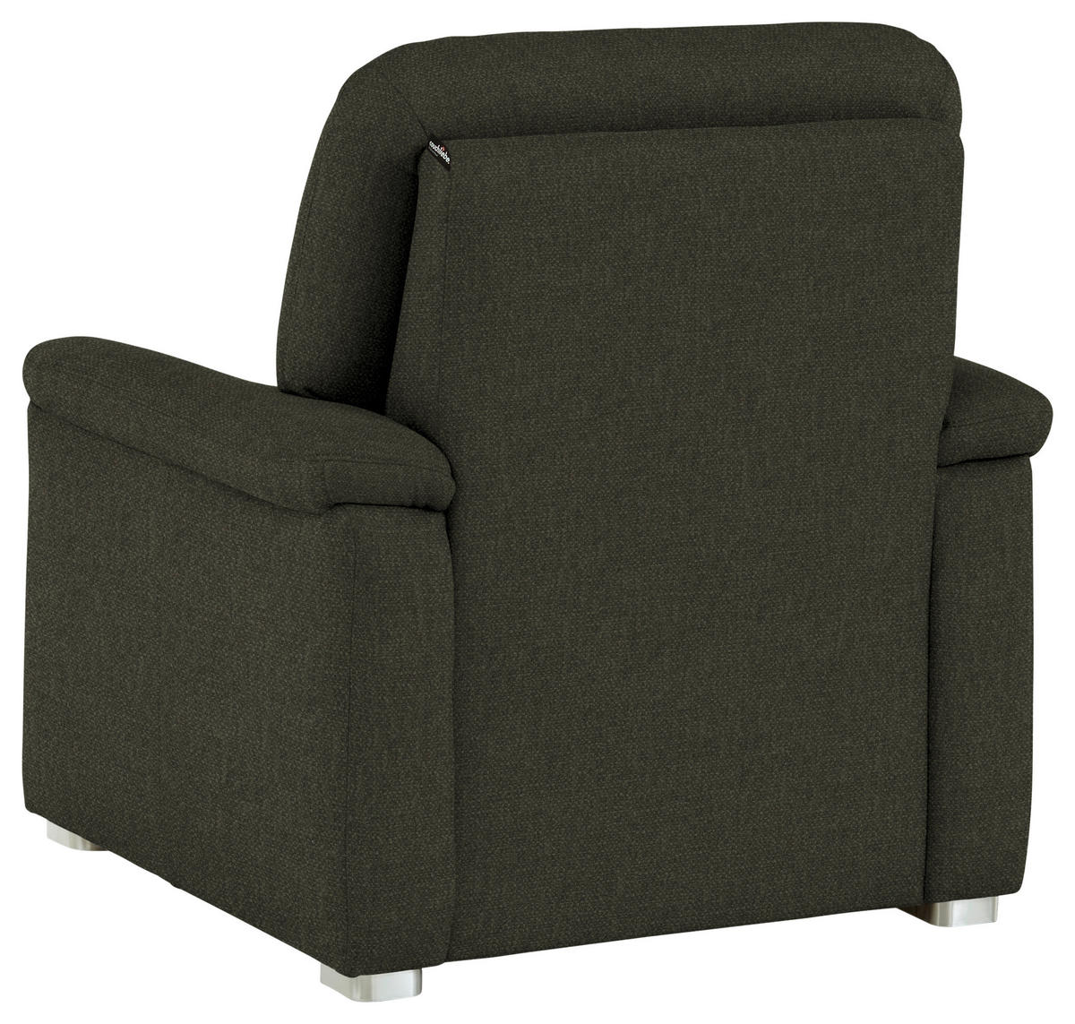 SESSEL Chenille Dunkelgrün  - Dunkelgrün/Alufarben, Konventionell, Textil/Metall (88/96/89cm) - Beldomo Comfort