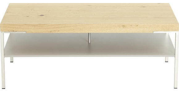 COUCHTISCH in Holz, Metall, Holzwerkstoff 110/65/42 cm - Nussbaumfarben/Weiß, KONVENTIONELL, Holz/Holzwerkstoff (110/65/42cm) - Moderano