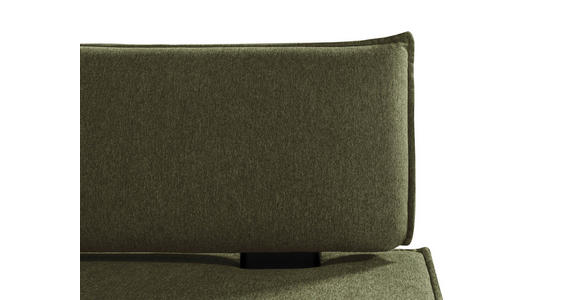 ECKBANK 215/165 cm Webstoff Olivgrün, Schwarz Buche massiv   - Schwarz/Olivgrün, Basics, Holz/Textil (215/165cm) - Carryhome