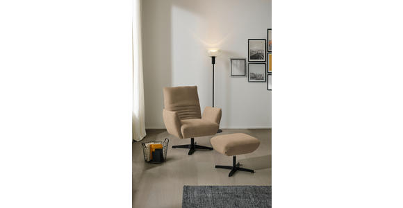 SESSEL in Teddystoff Braun  - Schwarz/Braun, Design, Textil/Metall (60/94/86cm) - Dieter Knoll