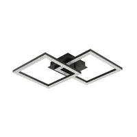 PLAFONIERĂ CU LED - negru, Basics, plastic/metal (57,5/35,8/8cm) - Novel