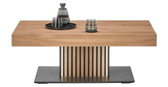 COUCHTISCH in Holz 120/70/45 cm - Eichefarben/Anthrazit, Design, Holz (120/70/45cm) - Valnatura