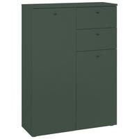MIDISCHRANK 80/110/30 cm  - Schwarz/Grün, Modern, Holzwerkstoff/Kunststoff (80/110/30cm) - MID.YOU