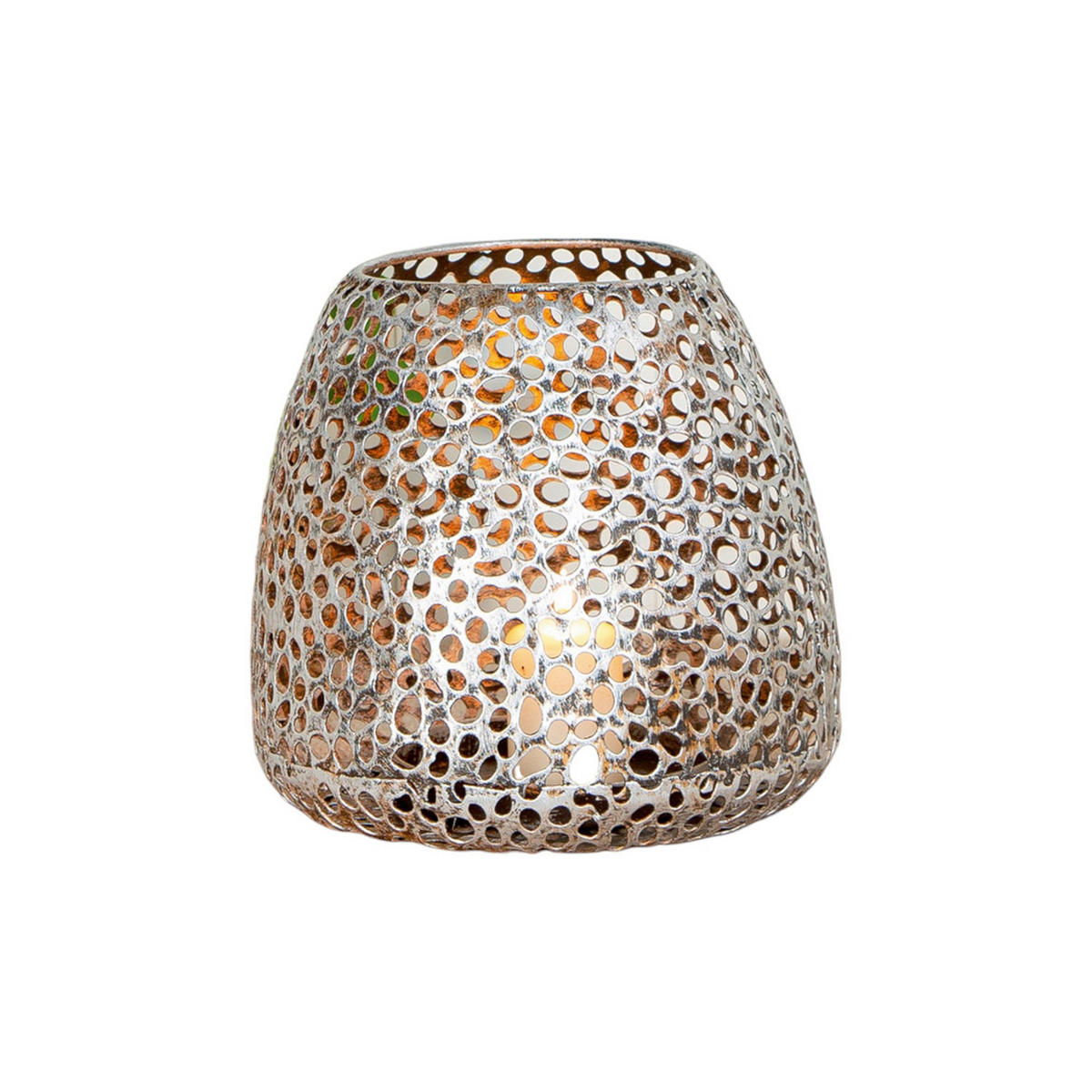 WINDLICHT Silberfarben  - Silberfarben, Basics, Metall (20/20/20cm)