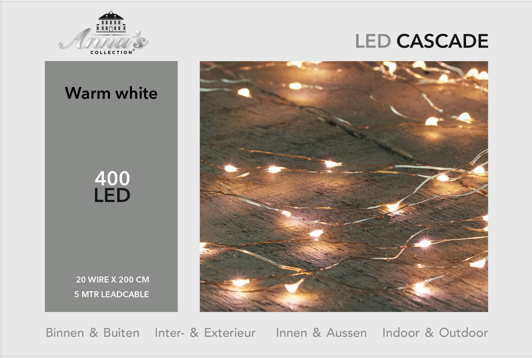 LED-DEKOLEUCHTE  - Basics, Kunststoff/Metall (200cm)