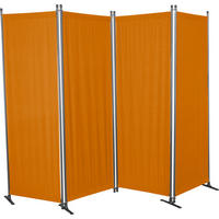 SICHTSCHUTZ - Terracotta/Grau, Basics, Textil/Metall (220/165/25,2cm) - Boxxx