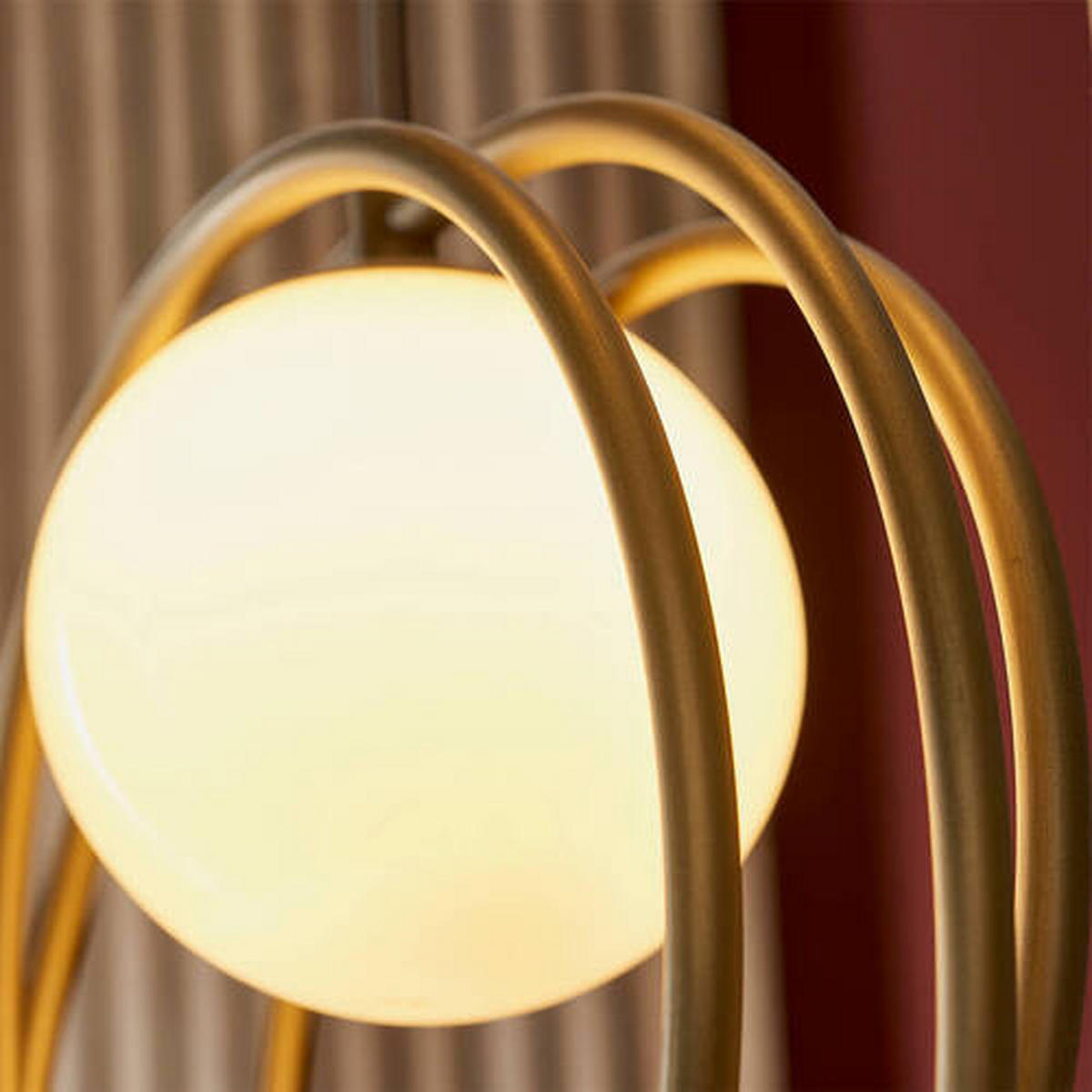 HÄNGELEUCHTE Endon Emilio 45/212.5 cm   - Goldfarben/Opal, Design, Glas (45/212.5cm) - ENDON