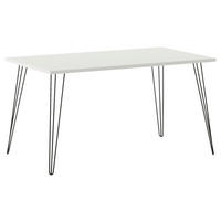 SCHREIBTISCH 120/80/74 cm  in Schwarz, Weiß  - Schwarz/Weiß, Design, Holzwerkstoff/Metall (120/80/74cm) - MID.YOU