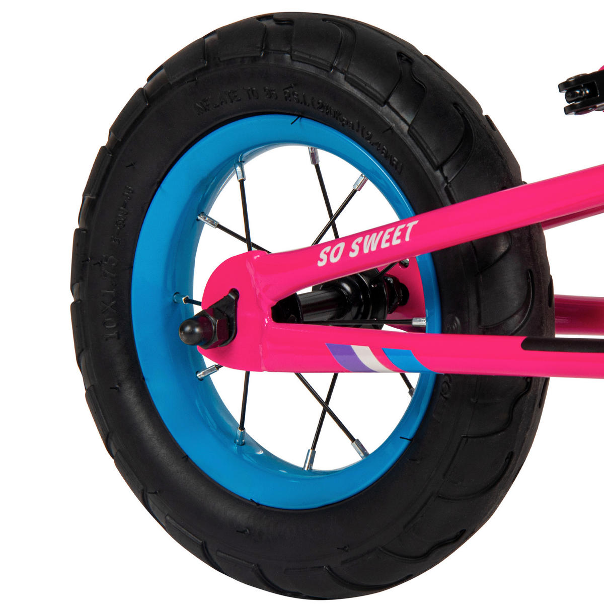 KINDERFAHRRAD 10 Zoll  - Pink, Basics, Metall (47/55/75cm)