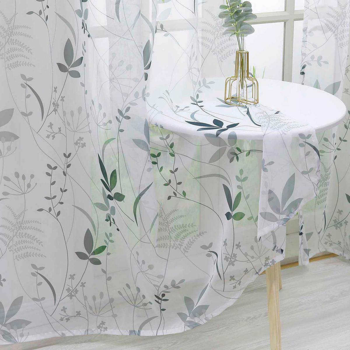 FERTIGVORHANG  transparent  140/225 cm   - Weiß Hochglanz, Basics, Textil (140/225cm) - Joyswahl