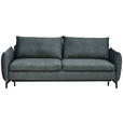 SCHLAFSOFA Benix, Midori in Webstoff  - Schwarz, Design, Textil/Metall (224/89/105cm) - Novel