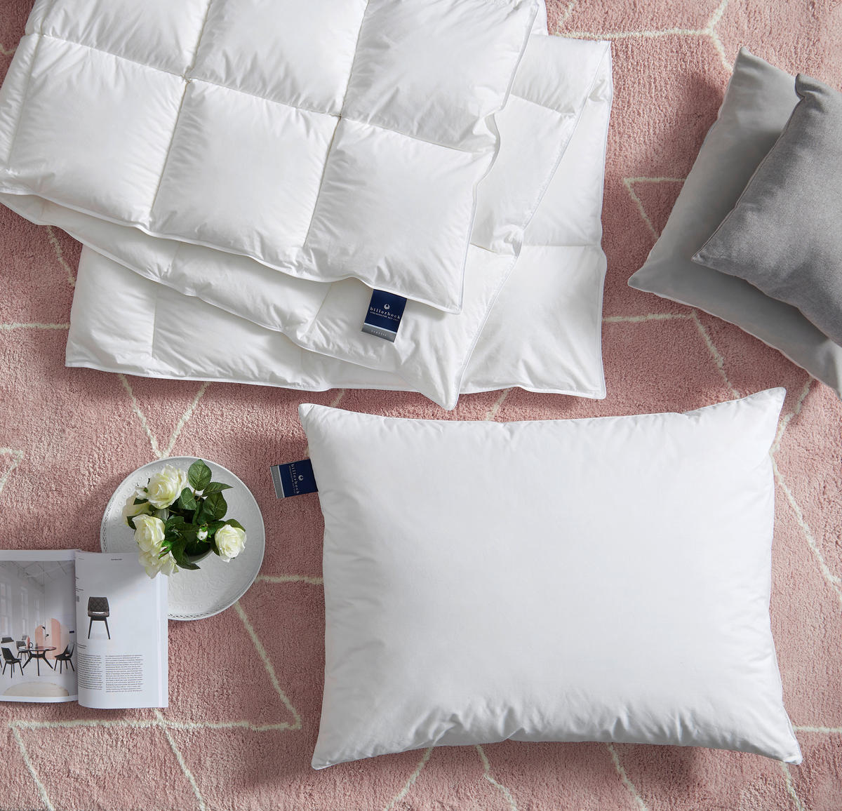 JASTUK 60/80 cm   NENA  - bijela, Basics, tekstil (60/80cm) - Billerbeck