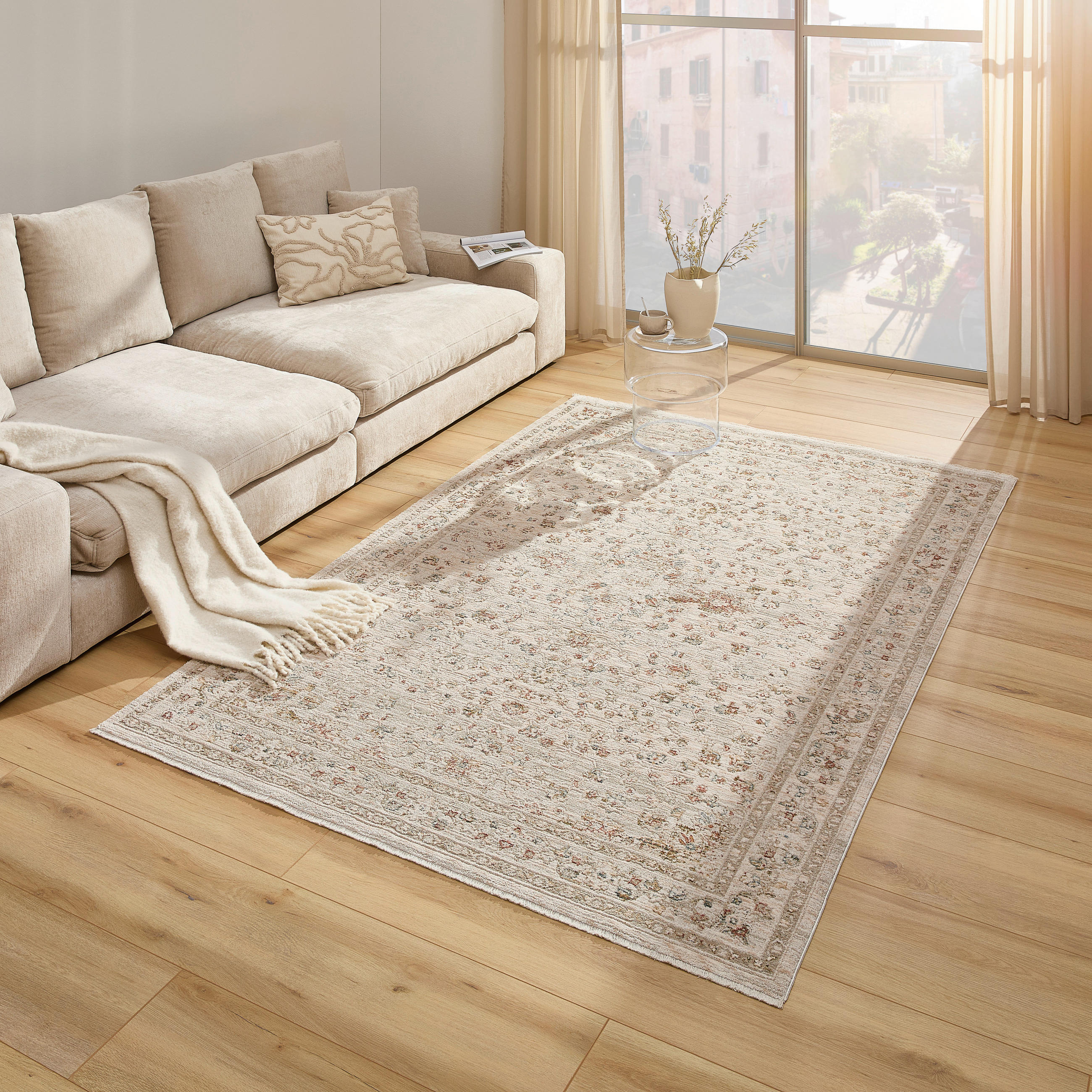 FLACHWEBETEPPICH 160/230 cm Beige  - Beige, Design, Textil (160/230cm) - Novel
