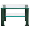 COUCHTISCH in Metall, Glas 75/75/42,5 cm  - Grün, Design, Glas/Kunststoff (75/75/42,5cm)
