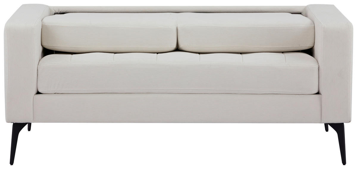 DVOSJED tekstil  bež    - bež/crna, Moderno, tekstil/metal (142/82/76cm) - MID.YOU